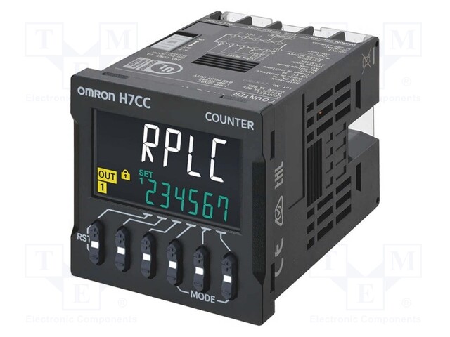 Counter: electronical; LCD x2; pulses; -99999÷999999; SPST; PIN: 8