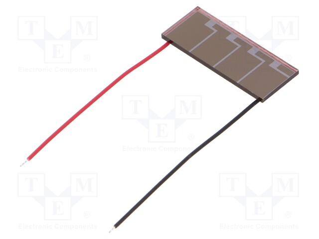 Photovoltaic cell; indoor; 25x10x1.1mm; 0.7g; 7.95uW; 5.3uA; 2.4V