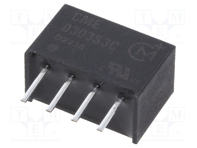 Isolated Board Mount DC/DC Converter, ITE, 1 Output, 750 mW, 3.3 V, 227 mA