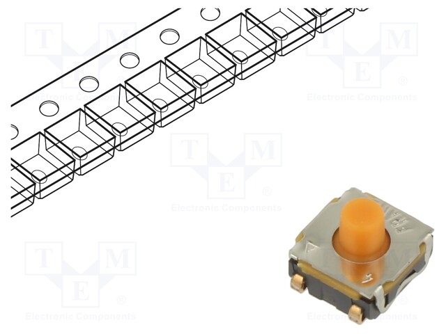 Microswitch TACT; SPST-NO; Pos: 2; 0.05A/32VDC; SMT; none; 4N; 5.2mm