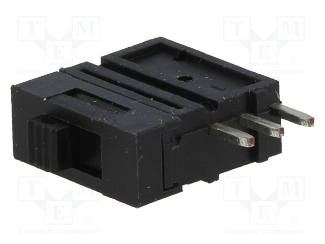 Switch: slide; Pos: 2; SPDT; 0.1A/5VDC; ON-(ON); Mounting: THT; 7N