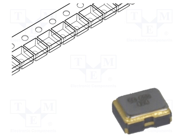 Resonator: quartz; 50MHz; 15pF; SMD; Body dim: 2x1.6x0.8mm; 10ms