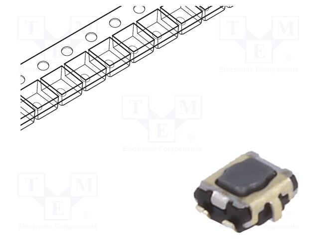 Microswitch TACT; SPST; Pos: 2; SMT; none; 5N; 2.9x3.5x1.4mm; 1.7mm