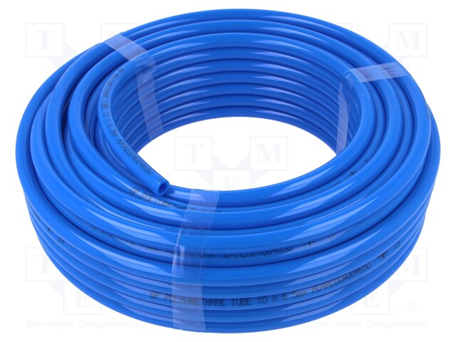 Pneumatic tubing; 10bar; L: 25m; polyurethane; blue