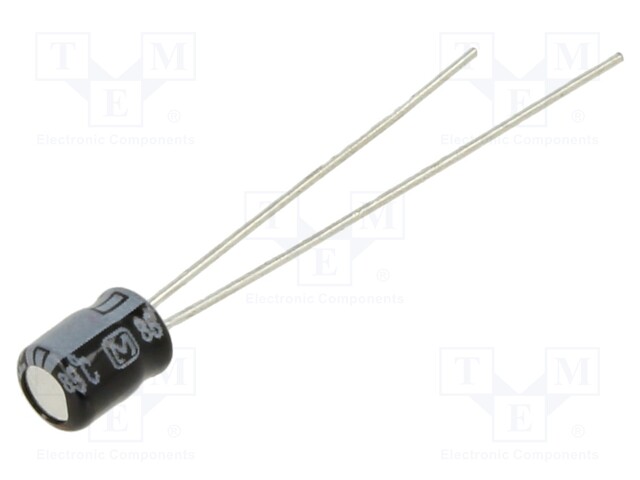 Electrolytic Capacitor, 2.2 µF, 50 V, ± 20%, Radial Leaded, 1000 hours @ 85°C