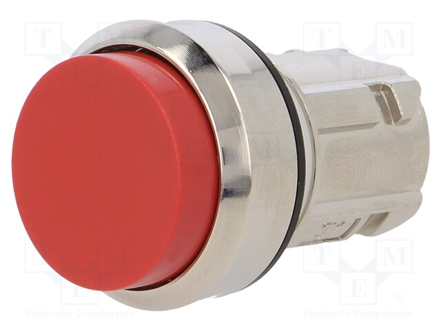 Switch: push-button; Stabl.pos: 2; 22mm; red; Illumin: none; IP67