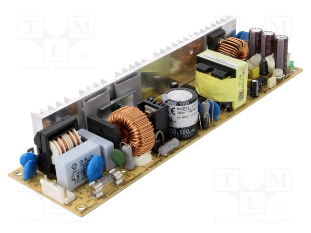 Power supply: switched-mode; 101.25W; 120÷370VDC; 90÷264VAC; 76%