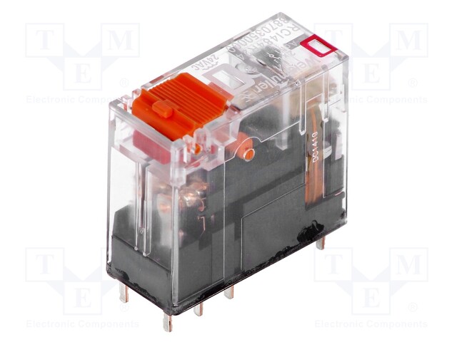 Relay: electromagnetic; DPDT; Ucoil: 24VAC; 8A/240VAC; max.400VAC