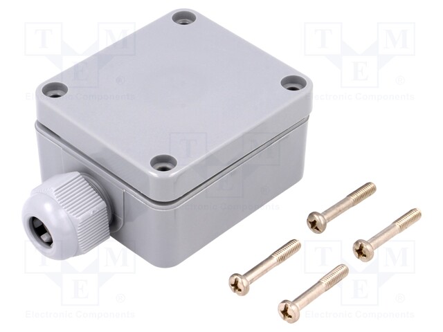 Enclosure: junction box; X: 58mm; Y: 64mm; Z: 34mm; polyamide; IP65