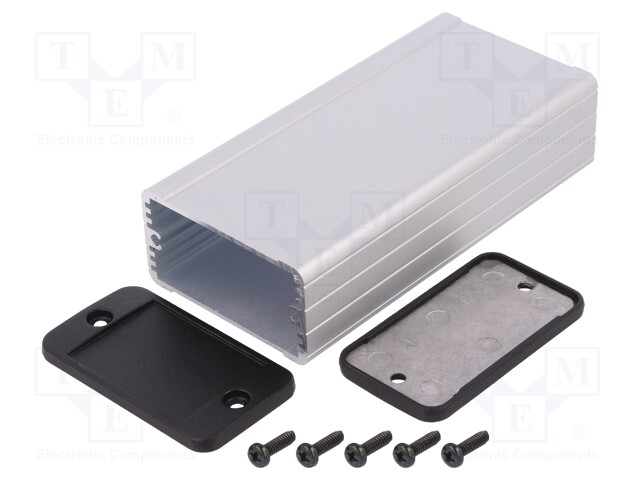 Enclosure: shielding; X: 59mm; Y: 120mm; Z: 31mm; aluminium; natural