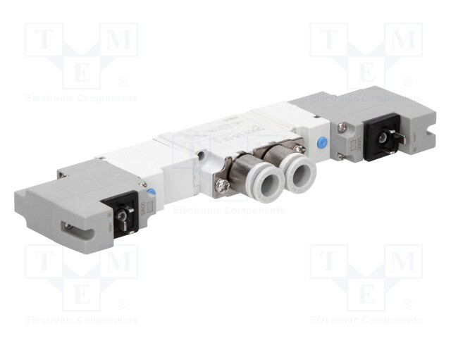 Electromagnetic valve; 5/3 vented in the middle position; 8mm