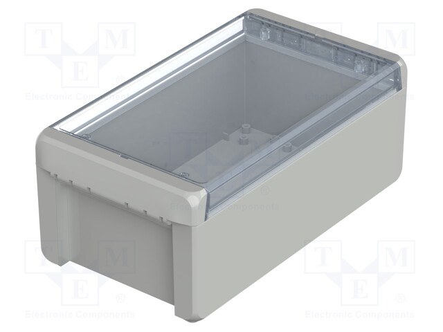 Enclosure: multipurpose; X: 125mm; Y: 231mm; Z: 90mm; BOCUBE; grey