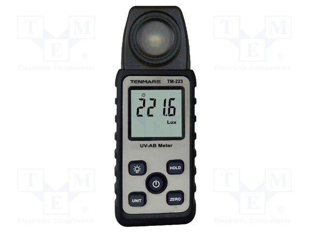 Light meter; LCD 3,75 digit (3999); 4000uW/cm2÷40mW/cm2; uW/cm2