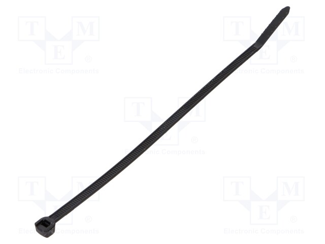 Cable tie; L: 215mm; W: 4.6mm; polyamide; 220N; black; UL94V-2