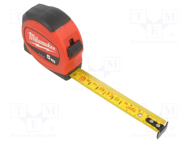 Measuring tape; L: 5m; Width: 19mm; slim