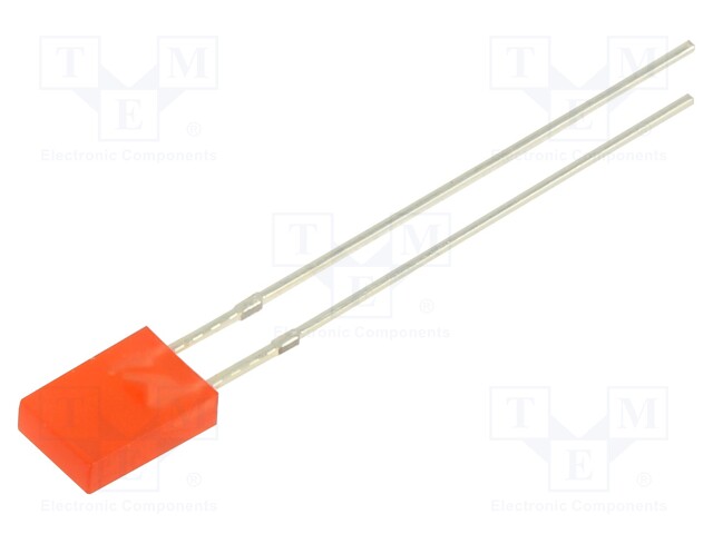 LED; rectangular; 6.95x4.8x4.95mm; red; 150÷220mcd; 100°; 20mA