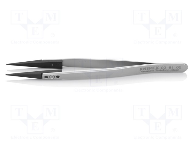 Tweezers; Blade tip shape: sharp; Blades: straight; ESD