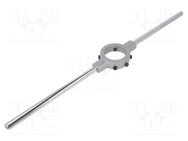 Diestock; cast zinc; Grip capac: G 7/8"-G 1",Mf27-Mf36; L: 630mm