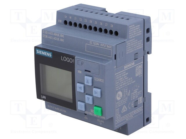 Programmable relay; OUT1: 10A; IN: 8; Anal.in: 4; Analog.outputs: 0