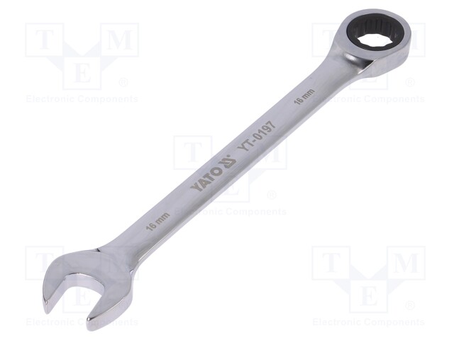 Key; combination spanner,with ratchet; 16mm