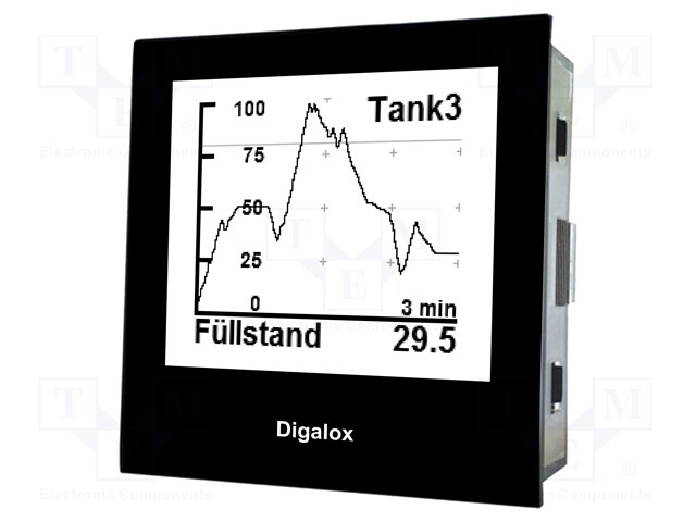 Panel; LCD (192x160); VDC: 0÷60mV; I DC: 0÷20mA; I DC accuracy: ±1%