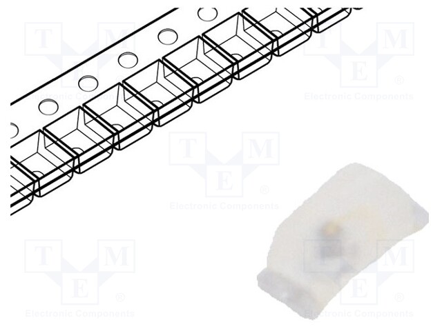 LED; SMD; 0603; yellow; 20÷40mlm; 4.5÷11.2mcd; 1.7x0.8x0.65mm; 160°