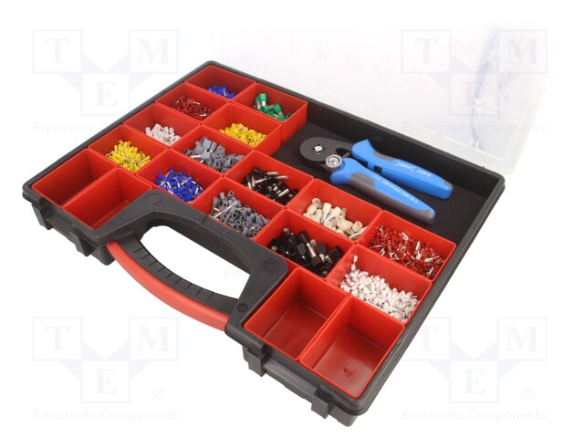 Kit: designed for terminal crimping; 0.75÷16mm2; box