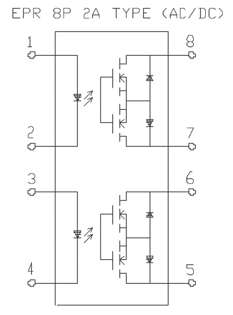 Relay: solid state; Icntrl max: 50mA; 130mA; max.400VAC; 30Ω; DIP8