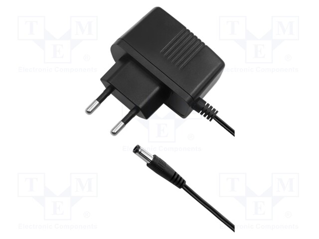 Power supply: switched-mode; plug; 5VDC; 1A; 5W; Plug: straight