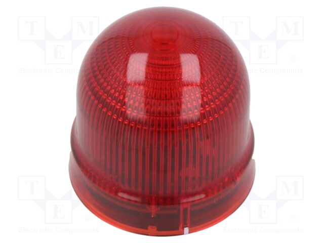 Signaller: lighting-sound; LED; red; 24VDC; 24VAC