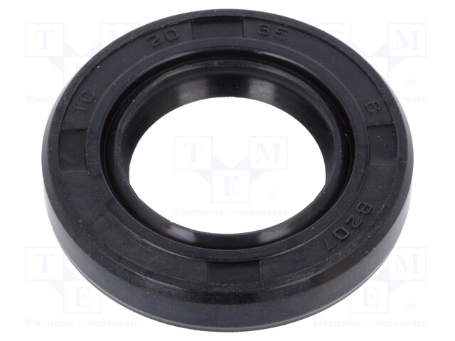 Oil seal; NBR; D: 6mm; -40÷100°C; Shore hardness: 70; Øhole: 35mm