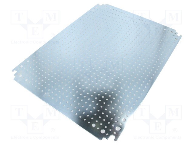 Mounting plate; microperforated