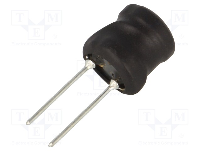 Inductor: wire; THT; 100uH; Ioper: 2.5A; 150mΩ; ±10%; Ø11.5x11.5mm