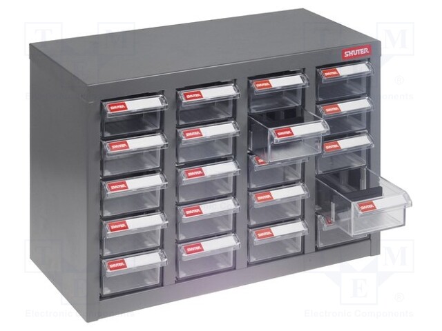 Set with drawers; Drawers no.in module: 20; 1l; drawer load: 5kg