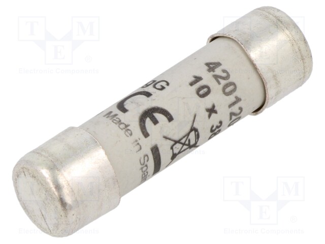 Fuse: fuse; gG; 20A; 500VAC; 250VDC; 10.3x38mm