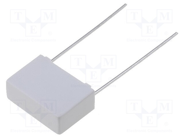 Capacitor: polypropylene; X2; 100nF; 15mm; ±10%; 18x6.5x12.5mm