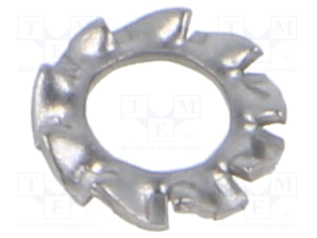 Washer; round; D=6mm; A2 stainless steel; DIN 6798A; BN 675