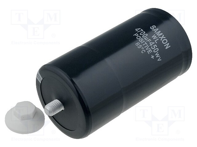 Capacitor: electrolytic; 4700uF; 450VDC; Ø76x140mm; ±20%; 20000h