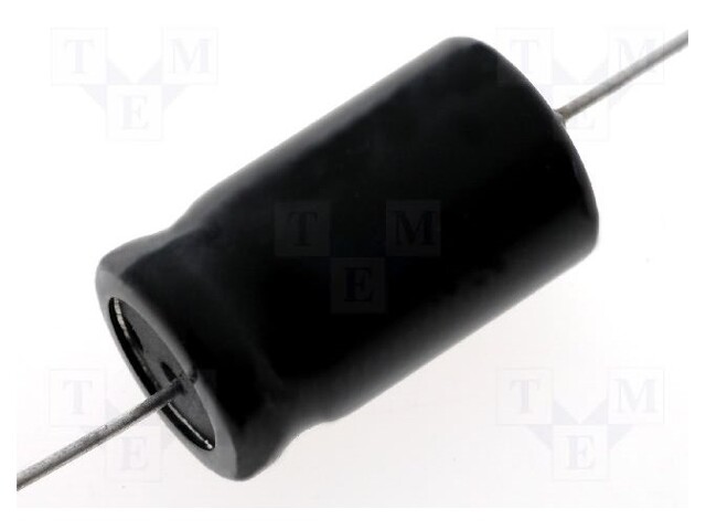 Capacitor: electrolytic; bipolar; THT; 22uF; 100V; Ø12x30mm; ±20%