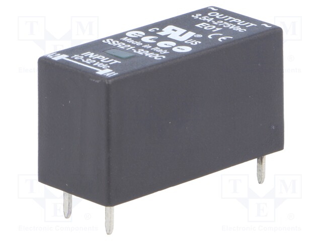 Relay: solid state; SPST-NO; Ucntrl: 10÷32VDC; 3A; 12÷275VAC
