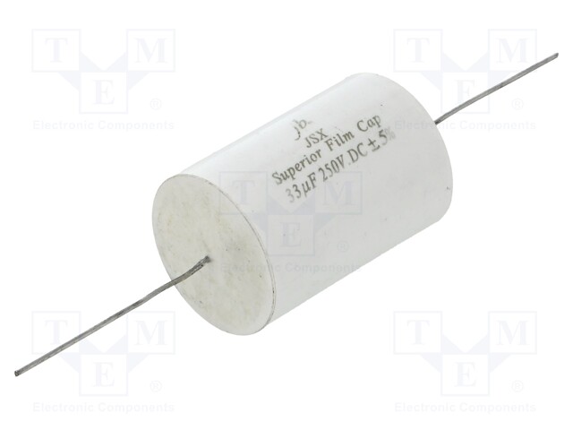 Capacitor: polypropylene; 33uF; 250VDC; ±5%; Ø36.5x56mm; -55÷85°C