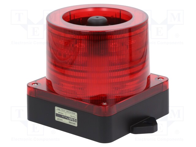 Signaller: lighting-sound; 10÷30VDC; Colour: red; IP66; -50÷60°C