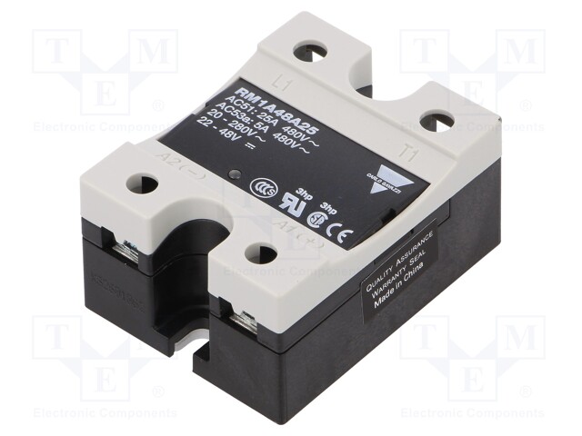 Relay: solid state; Ucntrl: 20÷280VAC; 25A; 42÷530VAC; -20÷70°C