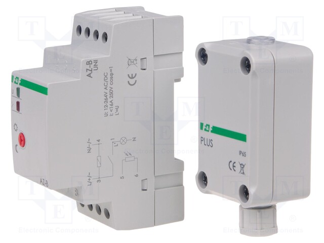 Twilight switch; for DIN rail mounting; 12÷264VAC; 12÷264VDC