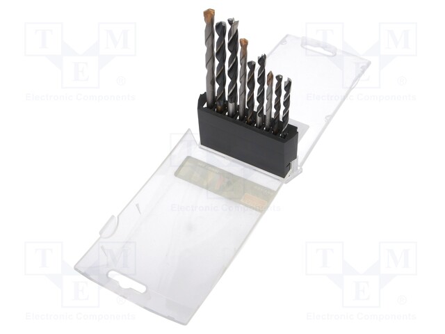 Tool accessories: drill set; Application: concrete,wood,metal