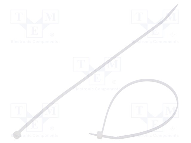 Cable tie; L: 203mm; W: 2.5mm; polyamide; 80N; natural; Ømax: 51mm