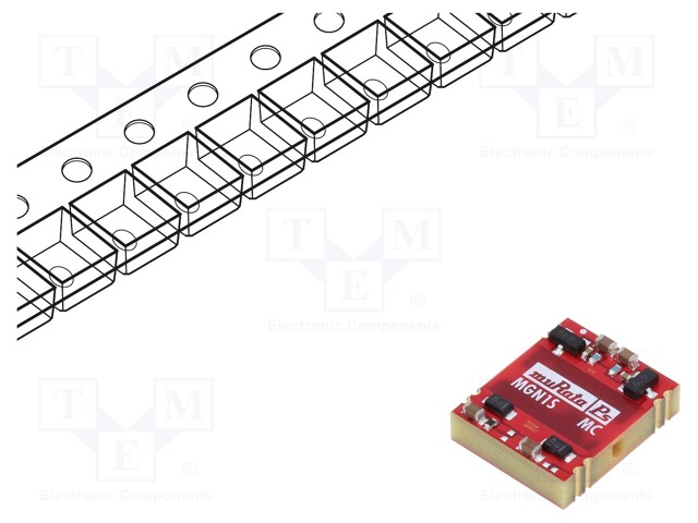 Converter: DC/DC; 1W; Uin: 4.5÷5.5V; Uout: 12VDC; Iout: 83.3mA; SMD