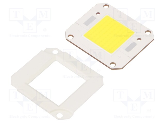 Power LED; COB; white cold; 120°; 2450mA; 8200÷9400lm; 46x40x2.2mm