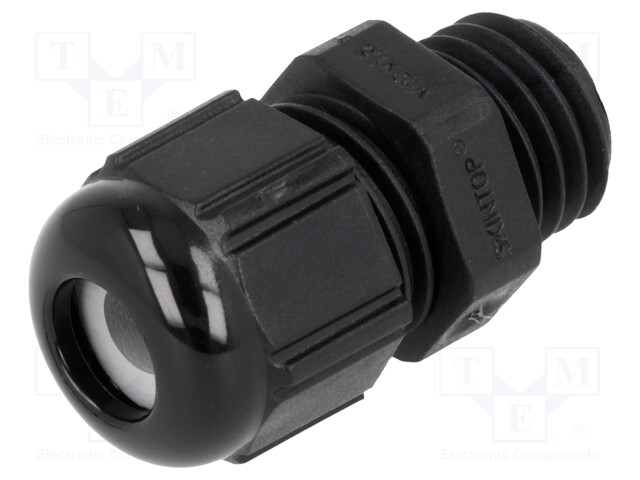 Cable gland; M12; IP68,IP69K; Mat: polyamide; black