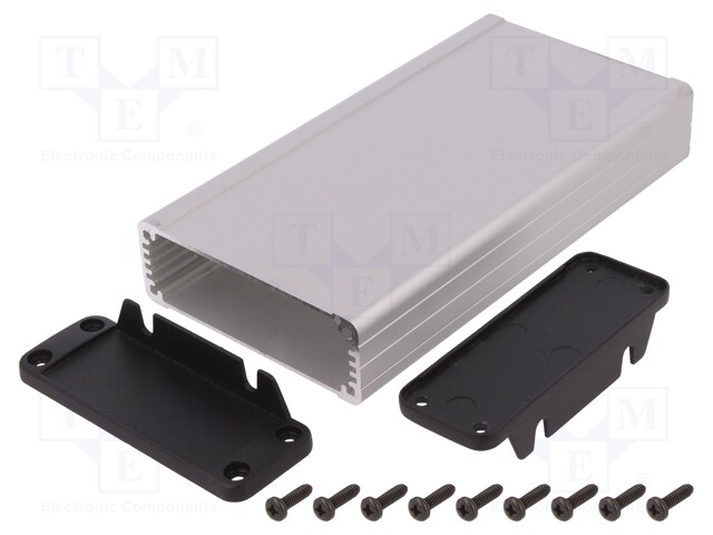 Enclosure: with panel; with fixing lugs; 1457; X: 84mm; Y: 160mm